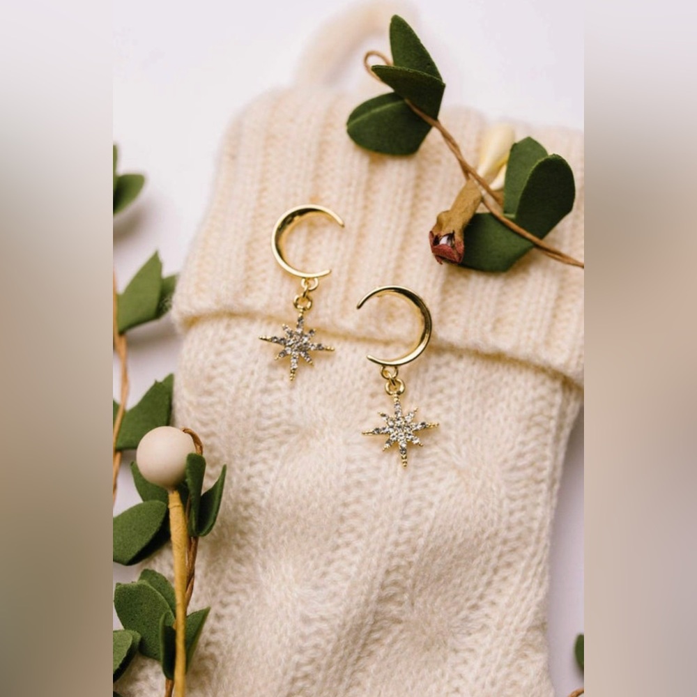 North Star Drop Earrings
